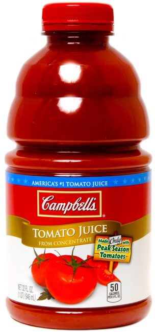 32 oz Campbell/'s Tomato Juice Pack of 8 Bottle