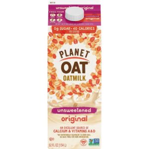 Planet Oat Unsweetened Original Oatmilk 52 fl oz