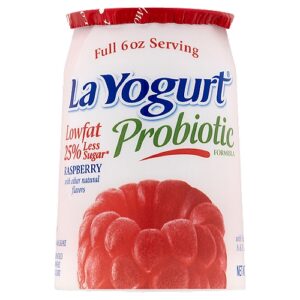 La Yogurt Probiotic Raspberry Yogurt 6 oz