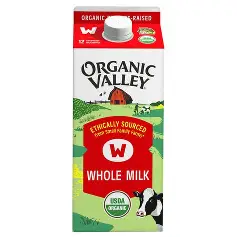 Organic Valley Whole Milk 1/2 Gallon